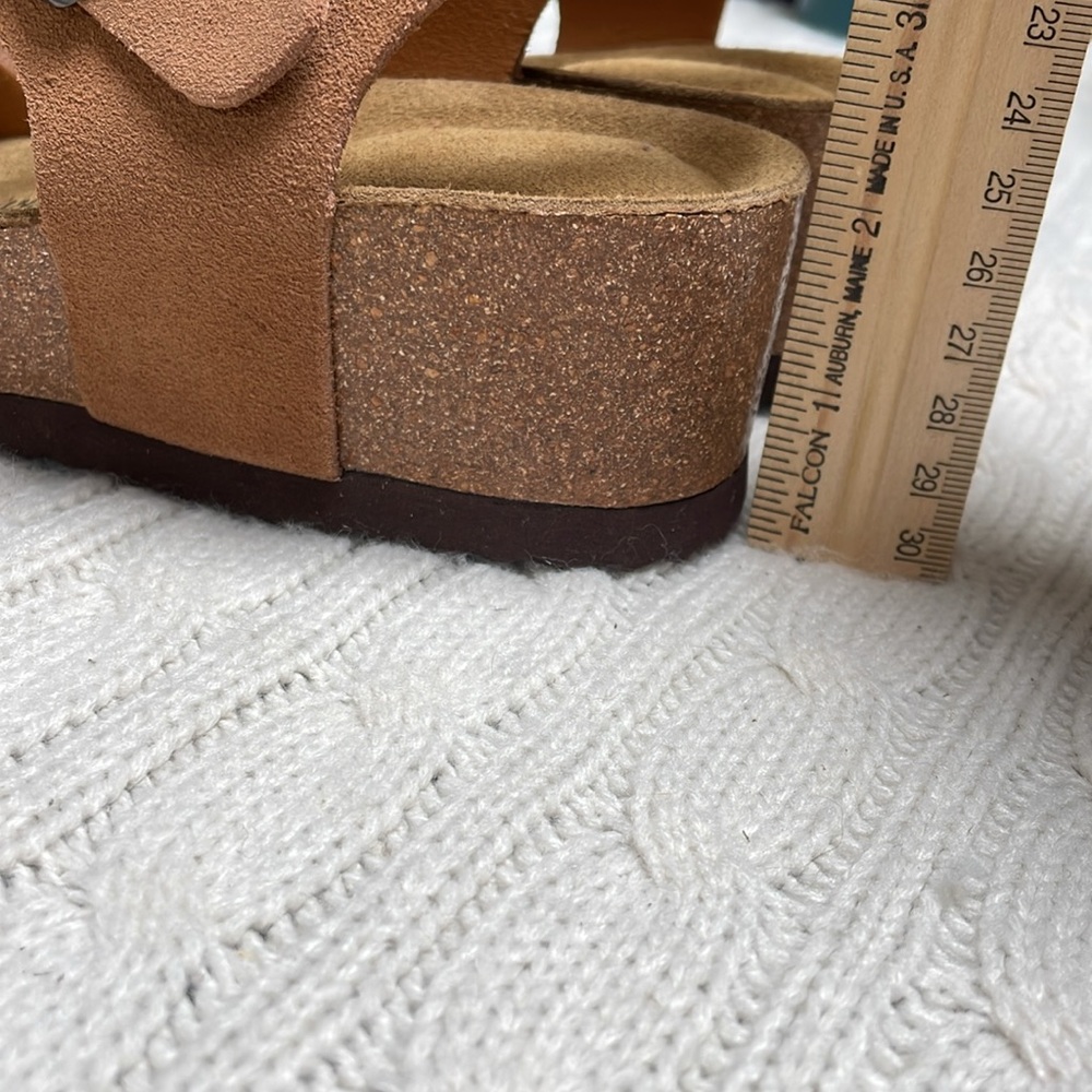 NWT women’s Project Cloud Sz 8 strappy sandals Leather insole memory foam buckle - Picture 10 of 14